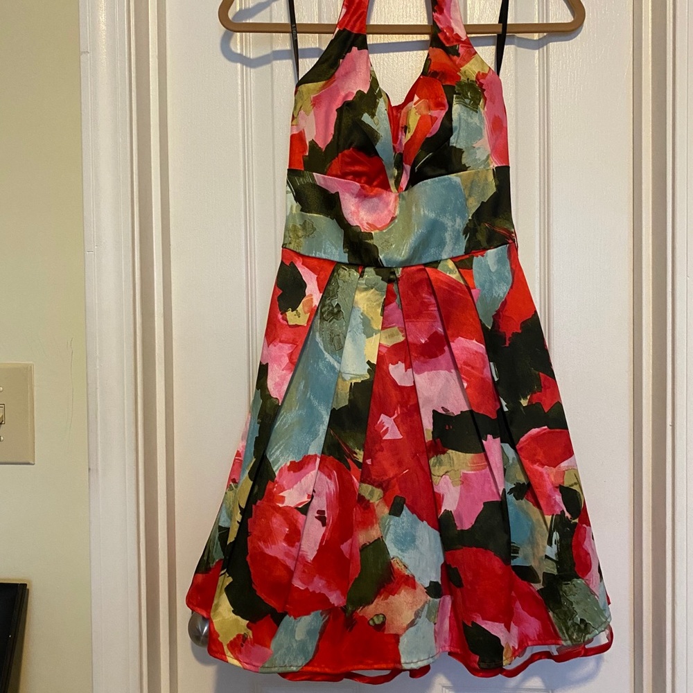 Formal Floral Halter Dress